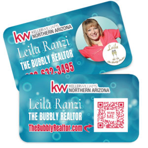 Leila Ranzi-The Bubbly Realtor-business card